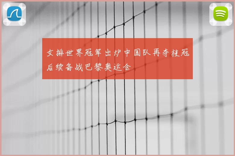 女排世界冠军出炉中国队再夺桂冠后续备战巴黎奥运会