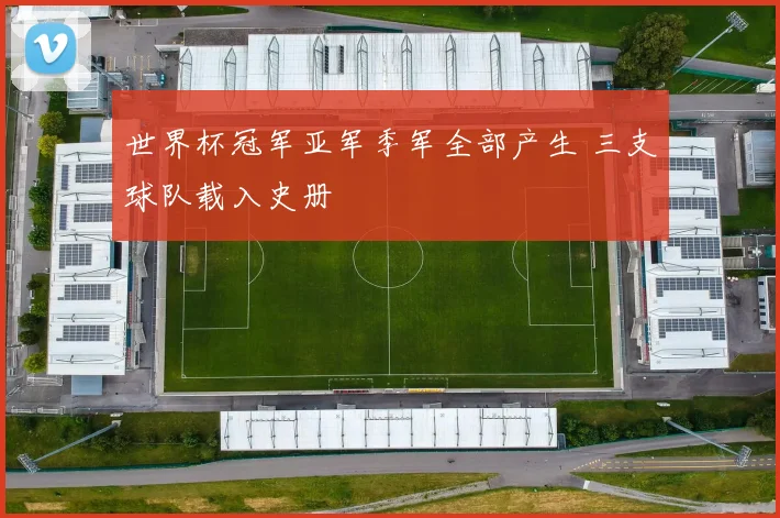世界杯冠军亚军季军全部产生 三支球队载入史册